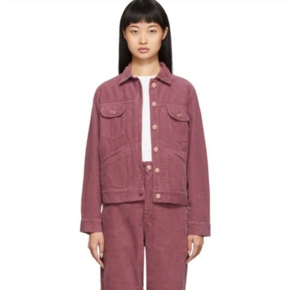 Isabel Marant Etoile 100% Cotton Trendy Foftya Corduroy Trucker Jacket 34/XS/S - Picture 2 of 11
